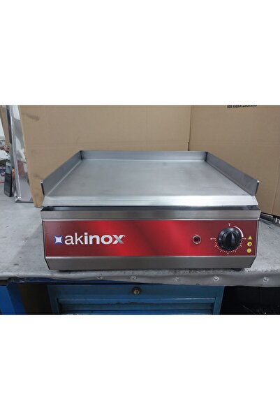 AKİNOX 50 Cm Elektrikli Sanayi Tipi Pleyt Sac Izgara Barbekü