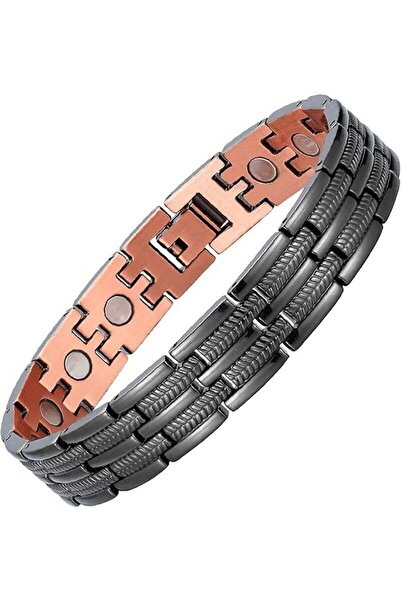 Arabest Magnetic Copper Bracelet for Men,with Ultra Strength Magnets Double-R...