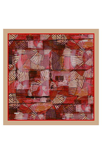 Arancia Red 90X90 Silk Twill Scarf
