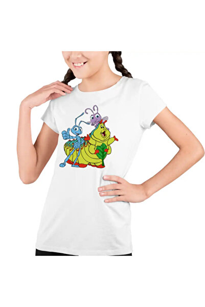 OEM Tricou Copii Fete Aventuri la Firul Ierbii Flik Furnica Vierme