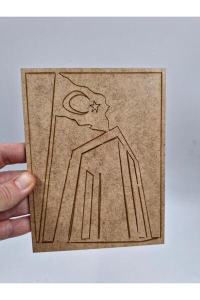 Mu Art Ahşap 10 قطع من الخشب لرسم شخصيات شهداء تشاناكالي في 18 مارس رقم 2 نشا...