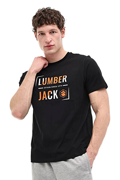 lumberjack ML OKINA 11ID1-104 6FX Siyah Erkek T-Shirt A102064754
