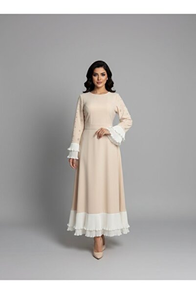 Cutie Two-tone midi evening dress