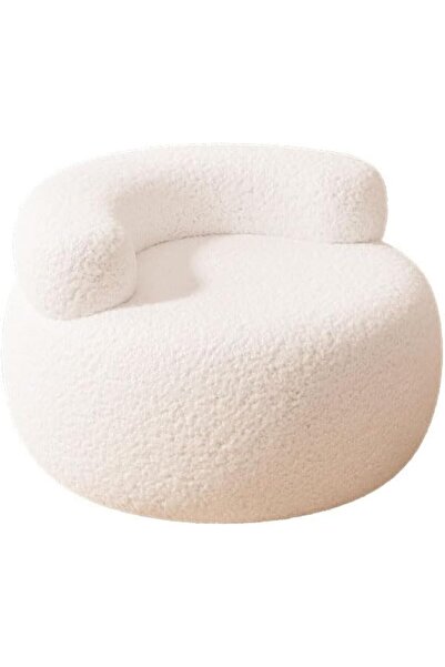 Arabest Contemporary Lamb Wool Stool Small Chair, Single Sofa Chair,Children'...