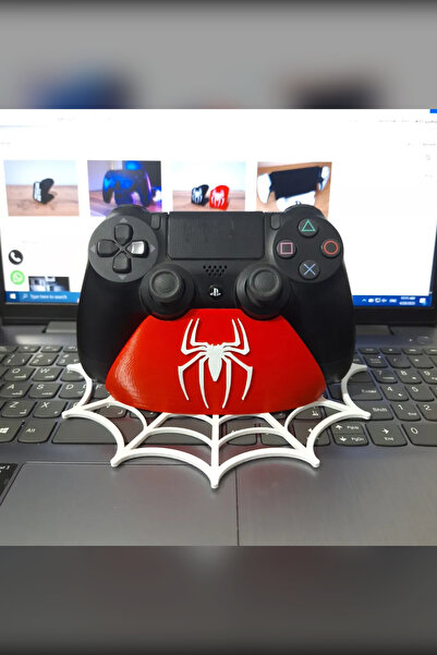 Genç 3D Spider-Man Temalı PS4 Oyun Kolu Standı | Örümcek Adam DualShock 4 Tut...