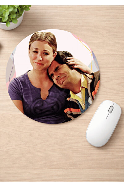 Eylül Design The Big Bang Theory Printed Round Non-Slip Mousepad Ergonomic Mo...