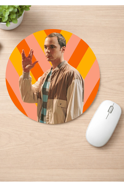 Eylül Design The Big Bang Theory Printed Round Non-Slip Mousepad Ergonomic Mo...