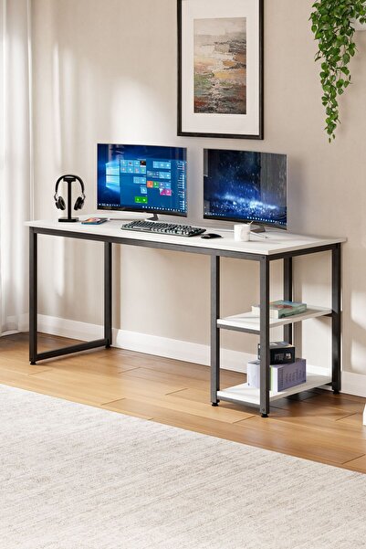 Ceramical MSRT Çalışma Masası - 60x160 cm - Beyaz