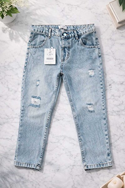Mireya Kids Çocuk Yırtık Kot Pantolon