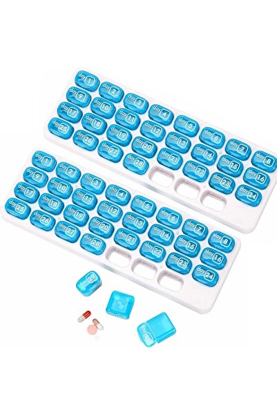 Arabest 31 Day Pill Organizer with Large Removable Medication Pods,for Daily ...