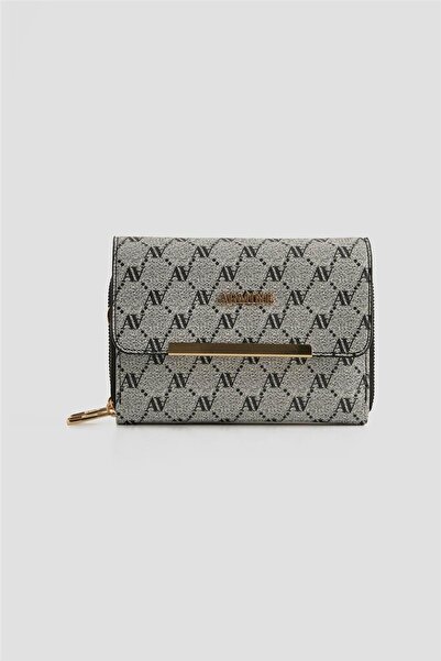 Armine El Çantası Noktalı 25YD7381 Gri