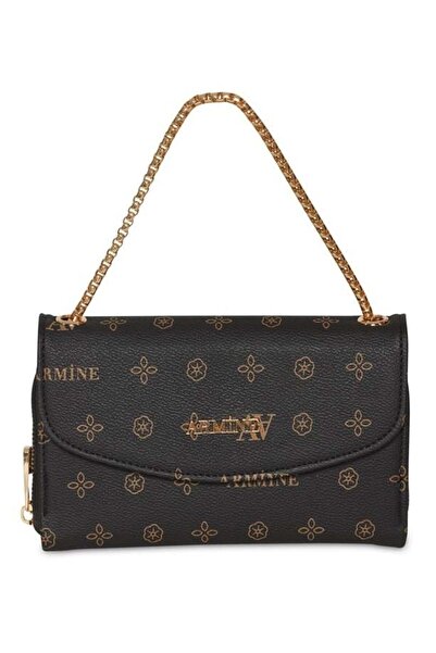 Armine El Çantası Baskılı 25YD7014 Siyah