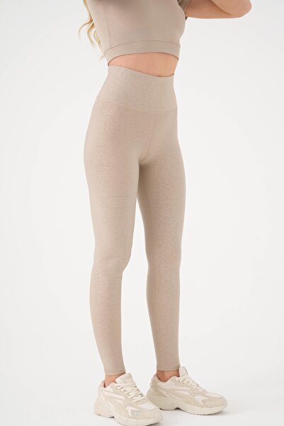 BEAVİSSPORT Ritim Nokta Slim Fit Desenli Tayt