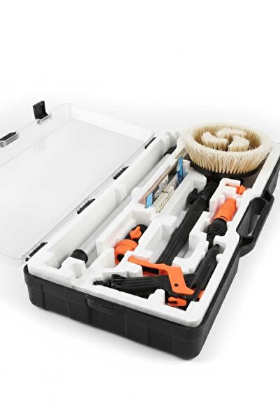 ROTARY SYSTEM Basınçlı Oto Yıkama Fırça Seti Köpük Tabancalı 8 Parça