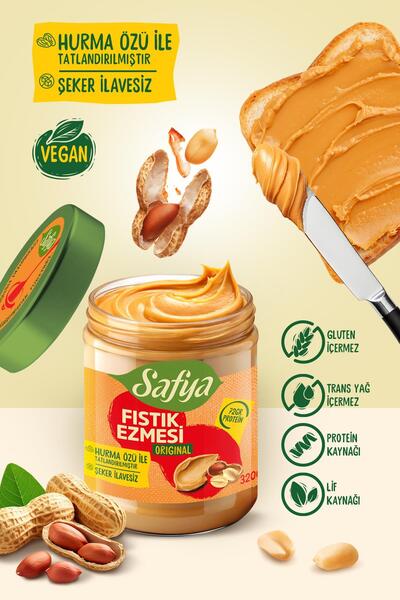SAFYA Fıstık Ezmesi Tanışma Paketi 320 gr x 3 Adet