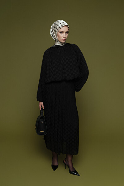 Armine Jakarlı Etekli Takım Siyah