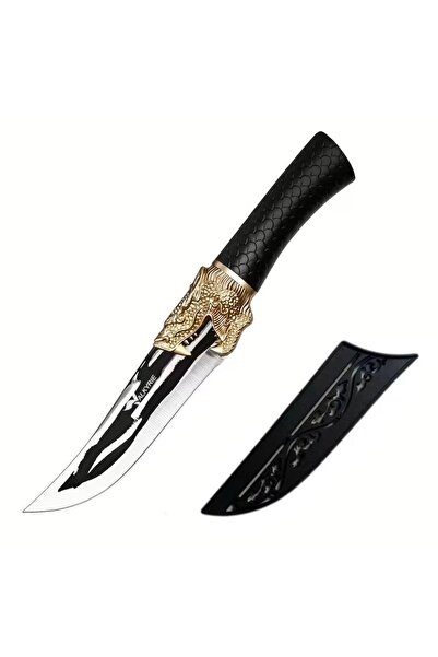 valkyrie Dragon Tasarım Paslanmaz Çelik Şef Bıçağı – Siyah Saplı, Kılıflı Kas...