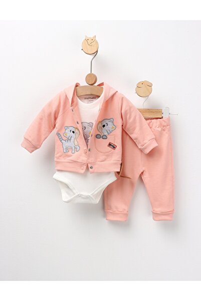 MiniKids Costumas 3 piese, Little Cat, corai