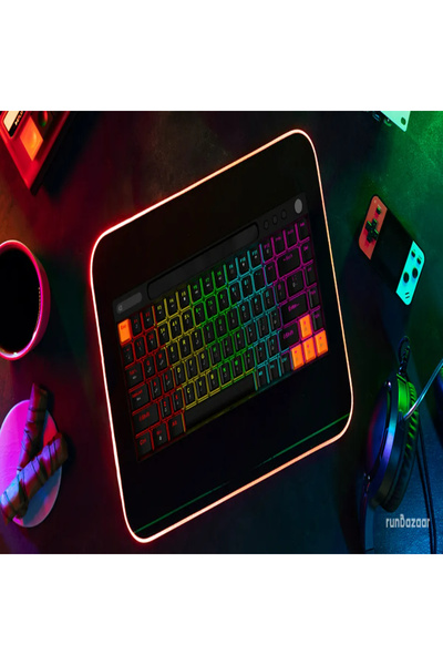 porodo Gaming 84 Keys Mechanical Keyboard RGB SNK Red Switch Arabic Layout fo...