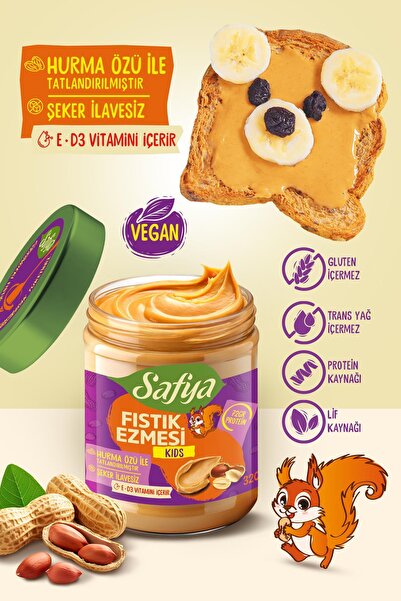 SAFYA Fıstık Ezmesi Tanışma Paketi 320 gr x 3 Adet