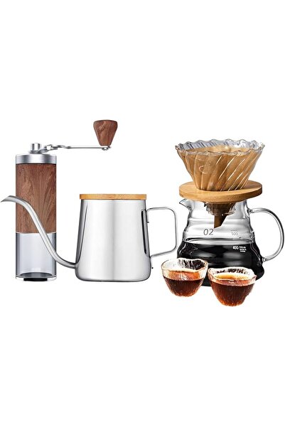 Arabest 7 Pcs Pour Over Coffee Maker Kit,Stainless Gooseneck Kettle,Coffee Fi...