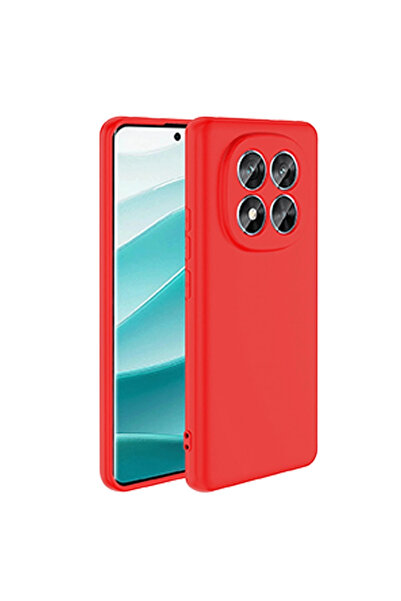 eco port حافظة ريدمي نوت 14 برو 5 جي من السيليكون المخملي النانو - أحمر