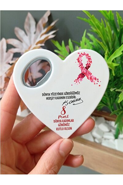 Nehir 8 Mart Kadınlar Günü Hediyeliği- Açacaklı Mıknatıslı Magnet-10 ADET