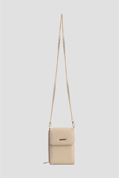 Armine Pia Deri El Çantası 25YD7266 Krem