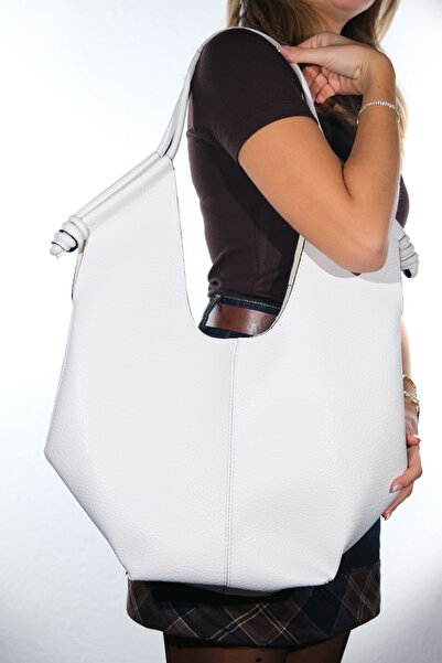 LuviShoes SANTANA Λευκό Γυναικείο Χαλαρό Τσάντα ώμου