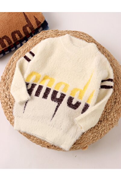 MiniKids Pulover Gnuffy Racer, alb