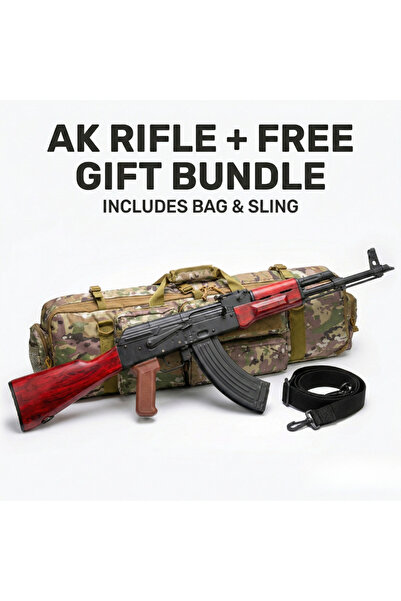 AGB Pro AKM-47 Gel Blaster - 280 FPS Metal Gears 11.1V Tactical Bag & Sling Set