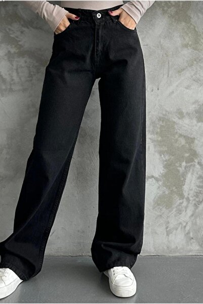 DENİM İN SHE ΨΗΛΟΜΕΣΩΤΑ ΕΛΑΣΤΙΚΑ ΜΑΥΡΑ ΓΥΝΑΙΚΕΙΑ ΤΖΙΝ ΠΑΛΑΤΖΟ