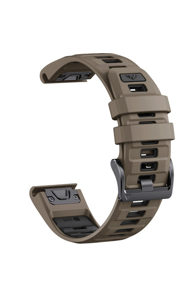 Choice4 سوار ساعة QuickFit مقاس 22 مم، بني ورمادي داكن، مطابق تمامًا لساعات F...