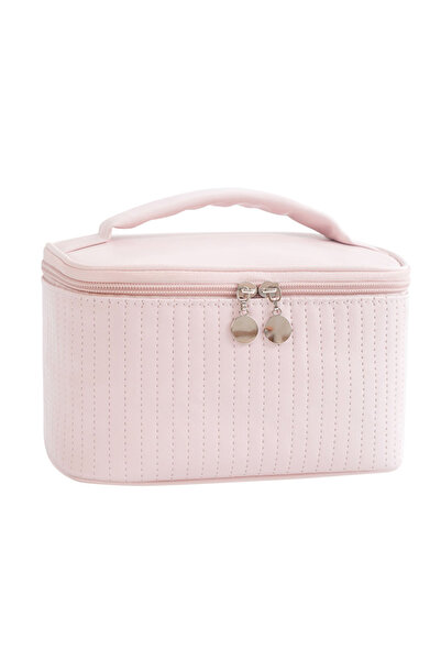 choice2 حقائب مكياج وردية للنساء، حقيبة أدوات الزينة للسفر، حقيبة لطيفة، صندو...