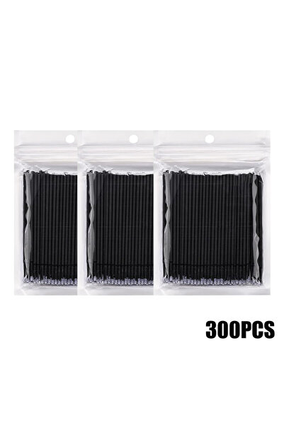 Choice1 300pcs Black 300pcs Disposable MicroBrush Eyelash Cleaning Brush Lash...