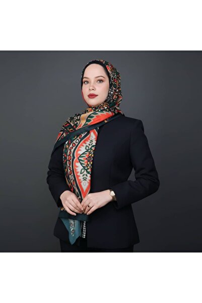 TAMA Neo Etnik Desen Yeşil Şal