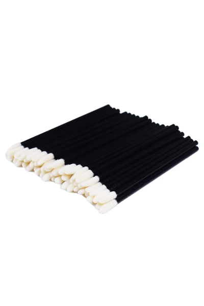 Choice4 50PCS Black 50 Pcs Disposable Lip Brush Eyelash Makeups Brushes Lash ...