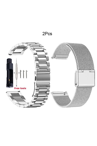 Choice47 24mm 2pcs-Silver 14 16 18 20 22 24mm Quick Release Stainless Steel &...