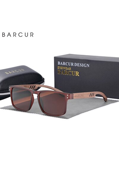Choice1 Brown BARCUR Original Design Natural Wood Sunglasses Polarized Busine...