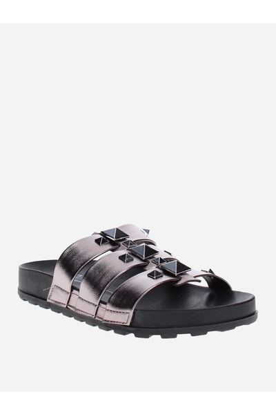 Moleca صندل مسطح مزين بمقدمة مفتوحة