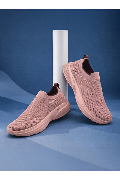 Campus حذاء رياضي وردي شبكي سهل الارتداء