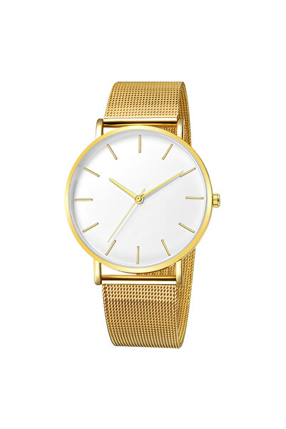 Choice6 ساعات رجالية أنيقة وعصرية باللونين الذهبي والأبيض، ساعات بسيطة وأنيقة...