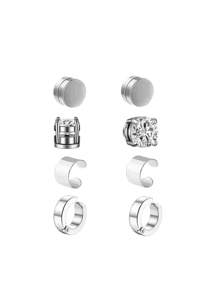 Choice5 DM19-type3 1-10 pairs of men's fashionable ear hole free magnet zirco...