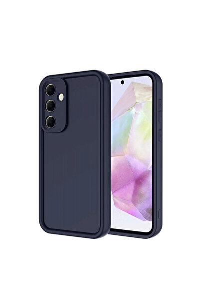 eco port حافظة سامسونج جالاكسي A36 من السيليكون من فييرا - أزرق داكن