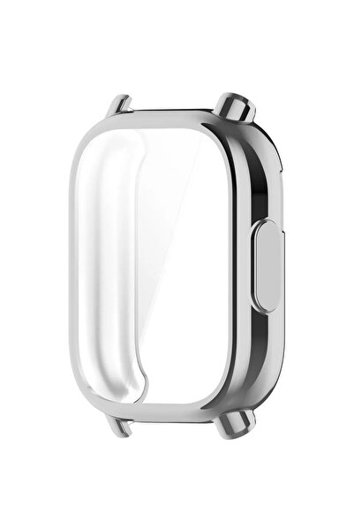 Choice جراب شامل من مادة TPU الفضية لساعة Redmi Watch 5 Lite / 5 Active، مطلي...