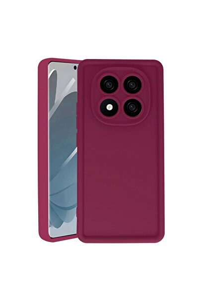 eco port حافظة ريدمي نوت 14 برو 4 جي من السيليكون - أحمر كلاريت