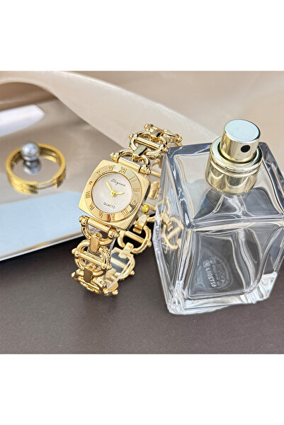 Choice3 WHITE High-End Women's Skeleton Design Watch Square Roman Hour Marker...