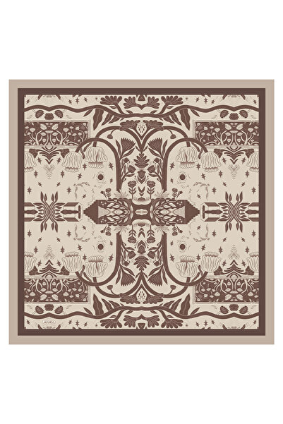 Arancia Beige 90X90 Silk Twill Scarf
