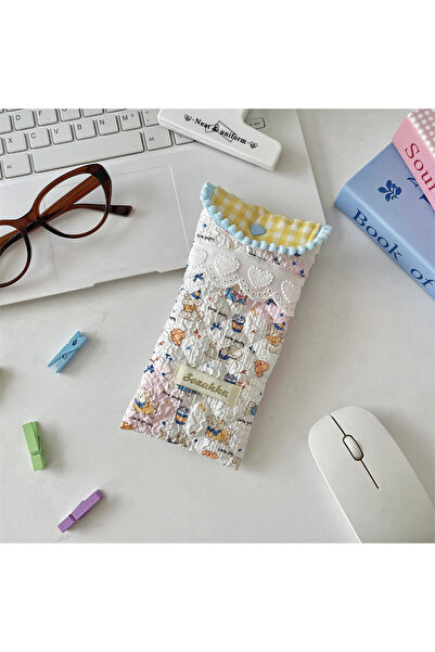 Choice blue dog Cute Cartoon Soft Glasses Case Portable Crush Proof Sunglasse...