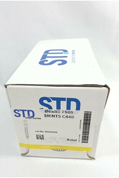 Ada Ahşap Ada Std 6x80 mm Sunta Vidası 100 Adet